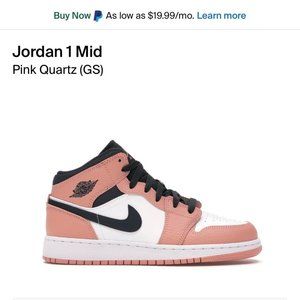 Jordan 1 Mid (GS) Pink Quartz
